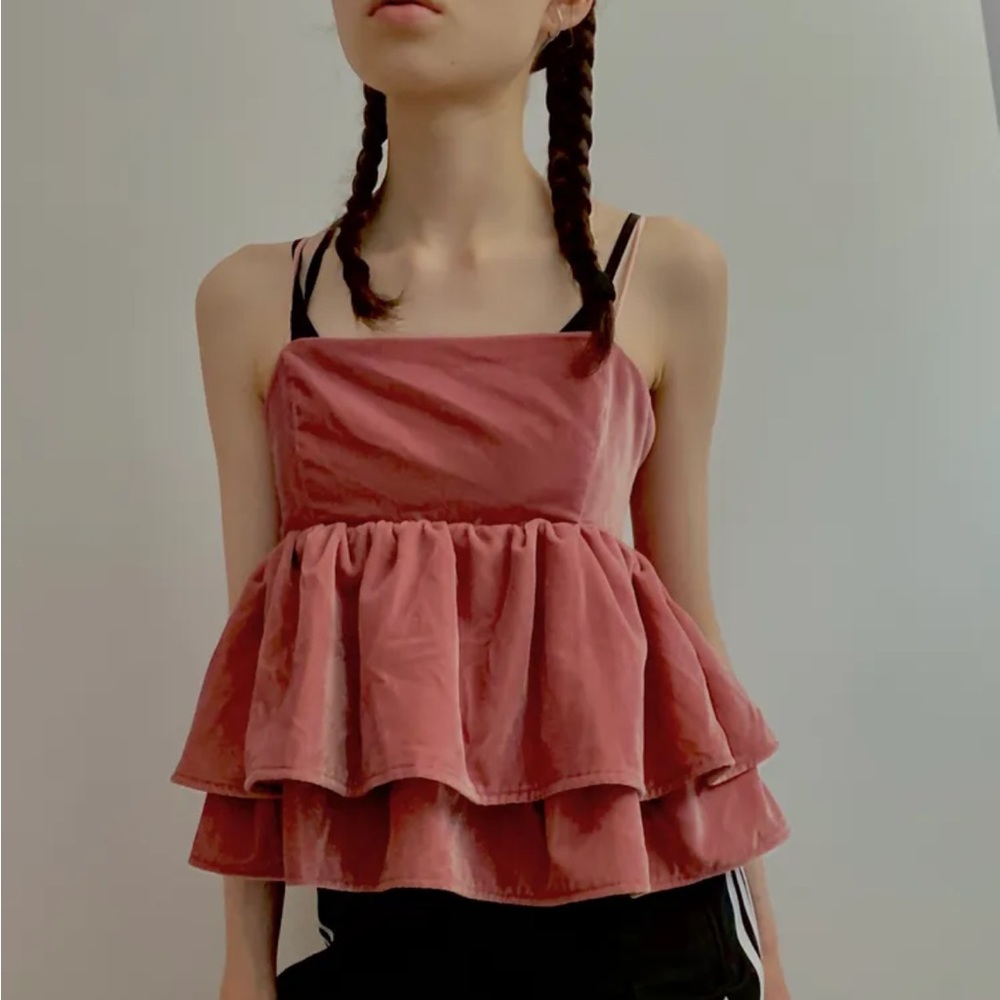 Babydoll peplum top
